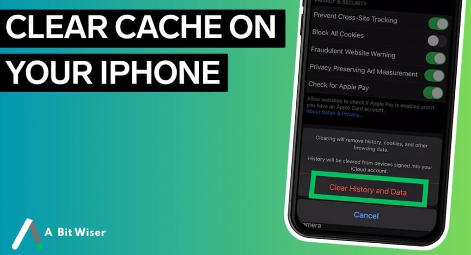 how to clear cache on iphone