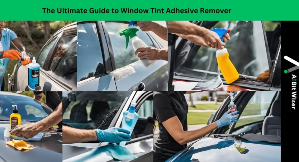 window tint adhesive remover